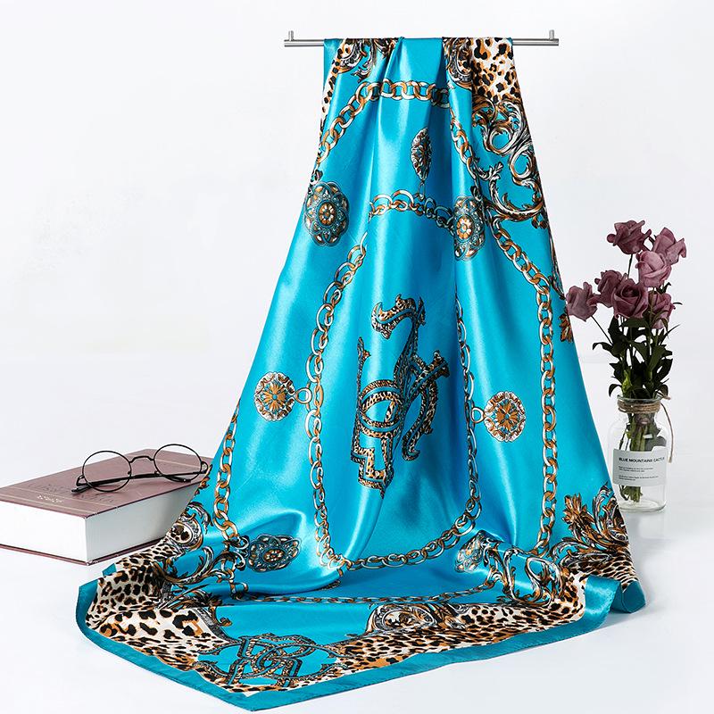 90 Large Silk Scarf for Women - Spring/Autumn Korean Style Satin Neckerchief, Mother's Day Gift