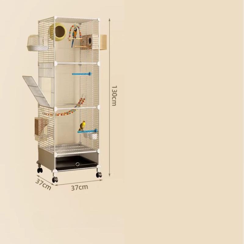Extra Large Bird Cage with Anti Escape Feature for Parrots Budgies Cockatiels Lovebirds Luxury Villa Style with Breeding Box