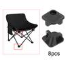 8Pcs Folding Chair Repair Accessories Plastic Camping Chair Attachment Connectors Portable Parts for Lawn Outdoor Camp Chair