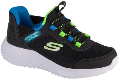 Slip-Ins: Bounder - Brisk-Burst, for Girl Black Sneakers