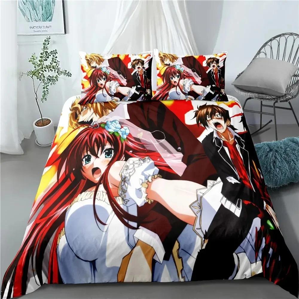 Comforter Anime High School Dxd Bedding Set For Bedroom Soft Modern S Comefortable Kids And