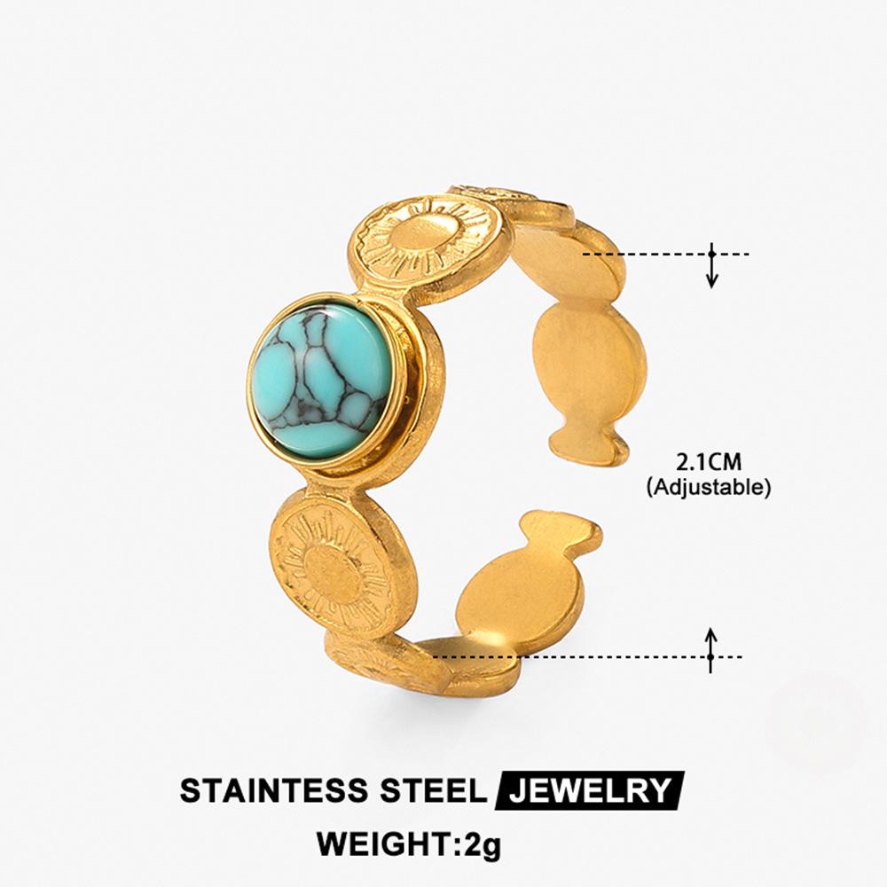 

Кольцо из титановой стали в стиле Y2K: Прочный, Не выцветающий, Гибкий, Современный геометрический дизайн, Популярный в Европе и Америке.