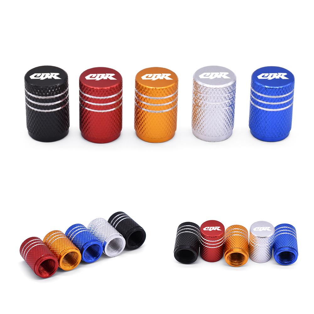 CBR Motorcycle Tire Valve Air Port Stem Cover Cap Plug CNC Aluminum Accessories For Honda CBR125 250 250R CBR600 F2 F3 F4 F4i