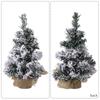 Lifelike Snow Covered Christmas Tree Decoration Delicate Burlap Base Snowy Christmas Tree for Home & Office Festival