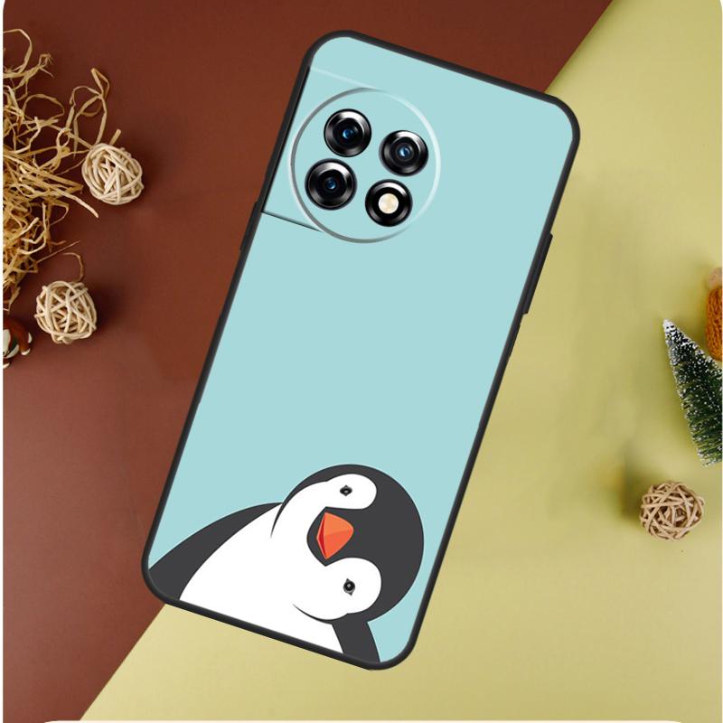 Penguin For OnePlus 13 13R 12 12R 11 9 10 Pro 8T 9RT 10T 10R Nord 4 CE 2 3 Lite N20 N30 Phone Case
