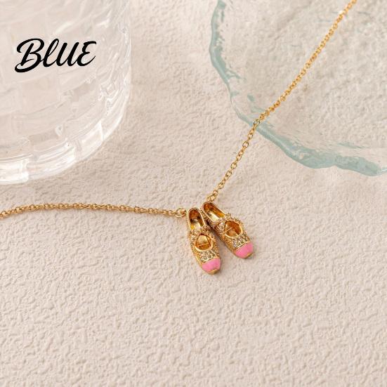 Lightweight Charm Necklace Ballet Shoes Necklace Elegant Ballerina Pendant Dainty Non-bulky Dancer Stylish