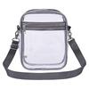 Women PVC Transparent Shoulder Crossbody Bag Fashion Waterproof Transparent Handbags Sports Zipper Shoulder Bag Cross Bags
