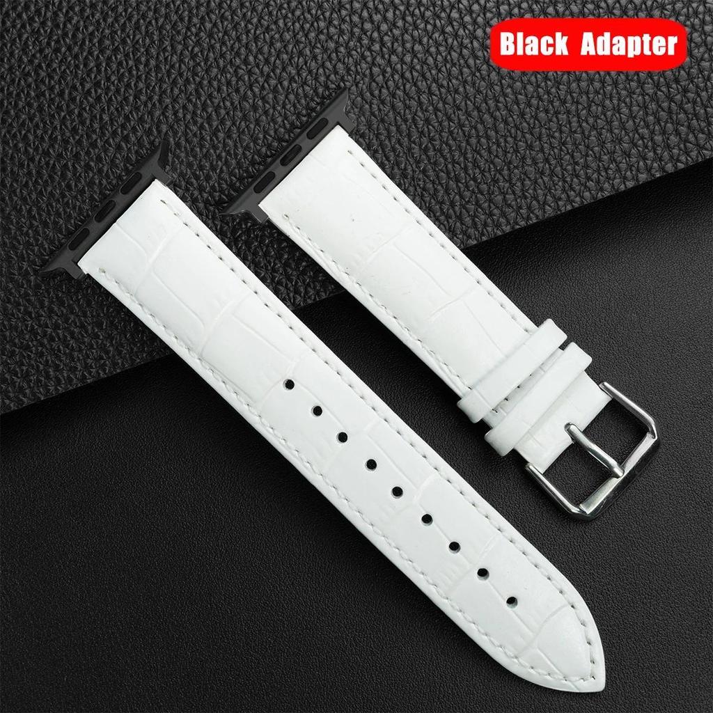 Leather Band Strap for Apple Watch Band Ultra 3 49mm 11 10 42mm 46mm 9 8 7 45mm 41mm High Quality for IWatch 6 SE 5 4 44mm 40MM