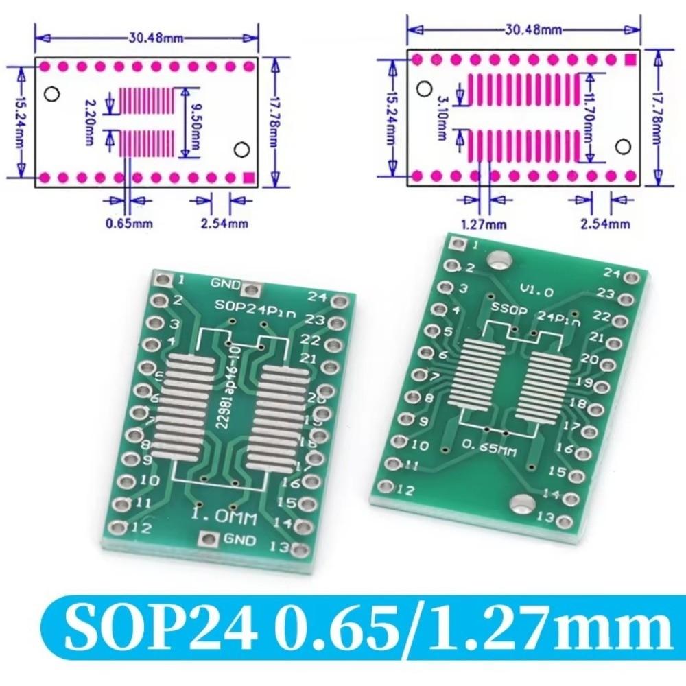 10Pcs Through-Hole Interface Patch Adapter Board Stable Soldering PCB Adapter Board  IC Testing