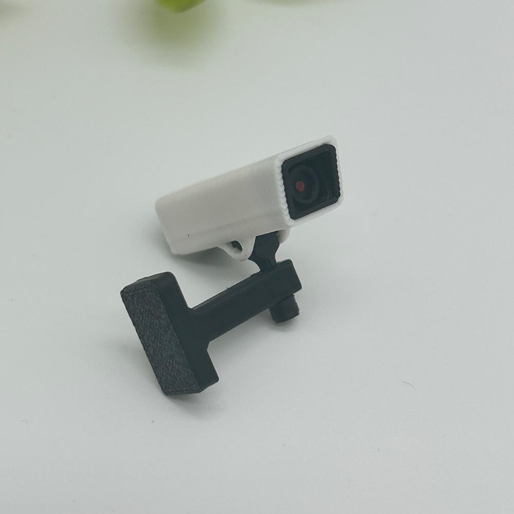 1:12 Dollhouse Mini Surveillance Camera Model - Miniature Simulation Ornament for Play House Scenes