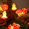 1.5m/3m Mushroom LED Light String USB/Battery Power Fairy Lights Garland for Christmas Holiday Party Wedding Garden Decoration Lights