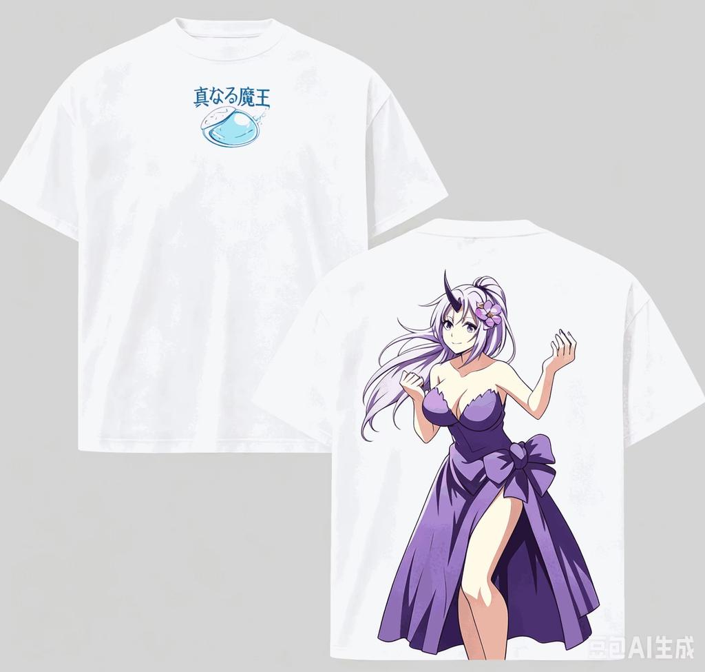 That Time I Got Reincarnated As a Slime Rimuru Tempest Anime Printed Loose Pure Cotton Short Sleeve Unisex Fan T-Shirt