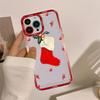 Christmas Cartoon New Year Gift Phone Case For iPhone 16 15 14 13 12 11 Pro Max XS X XR Mini Protective Cover