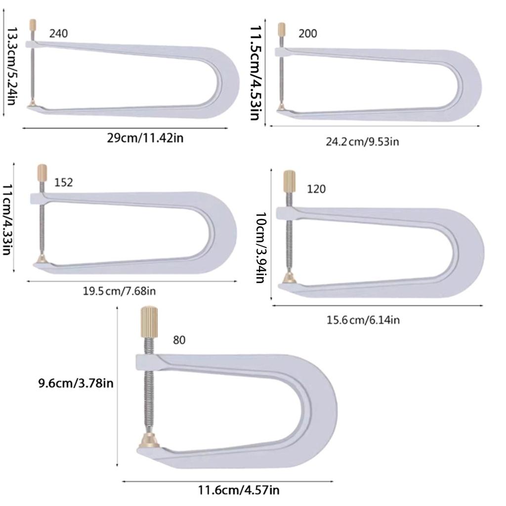 Violin Beam Clamp Replacement Violin Guitar Bass Bar Clamps Violin Making Install Repair Tools for Bracing and Repair