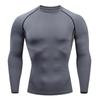 2026 Men Compression Running T-shirt Fitness Tight Long Sleeve Sport Shirts Training Jogging Tops Gym Sportswear Dry Fit Rashgard