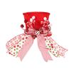 Christmas Tree Topper Hat with Star, Bow, Bell, and Retractable Spring