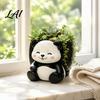 Cartoon Animal Flower Containers Cute Panda Succulent Planter Resin Plant Pot Gifts for Lovers Decorative Planter Pot Indoor Office Desk,