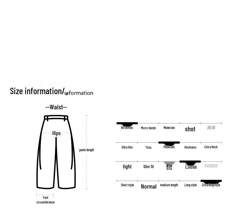 CROQUIS Men's 2025 Summer Rolled Hem Wide Leg Jeans