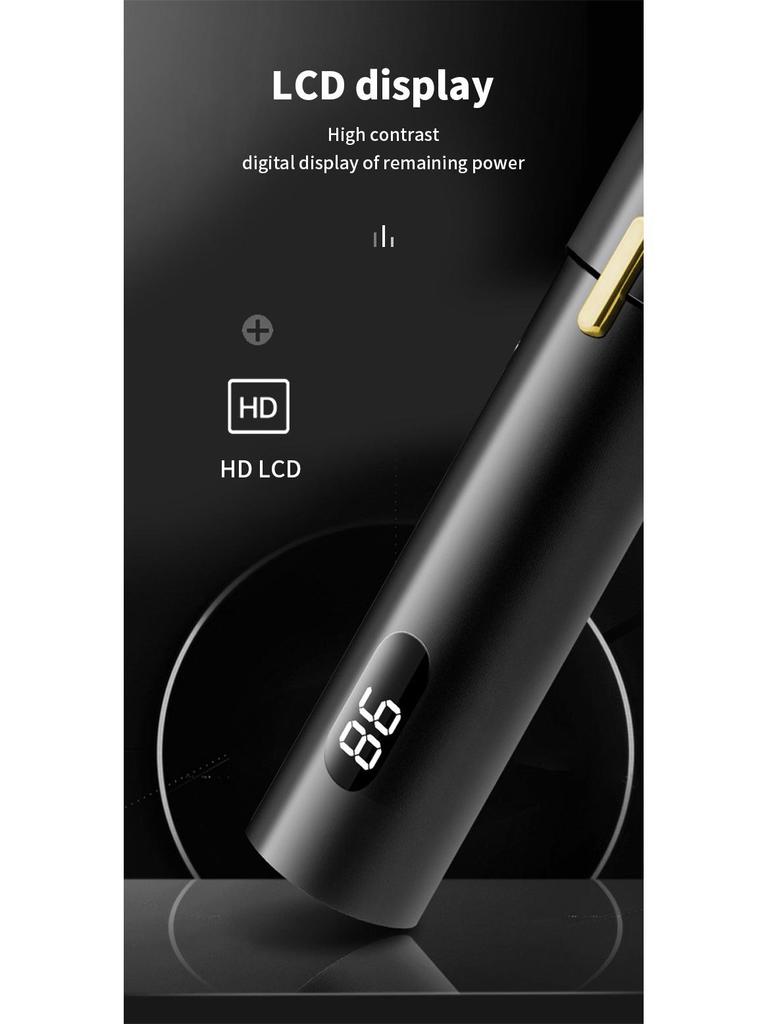 Rechargeable T9 Bald Electric Hair Clipper & Razor with Carving Mark Design