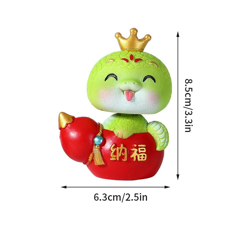 Chinese New Year  Ornament Snake Statue Ornament Lunar New Year Gift Decoration Desk Accessories Chinese Zodiac Decoration
