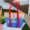 Gauze Mesh Beach Bag Dry Wet Mesh Handbag Toiletry Bag Summer Shoulder Bag  Outdoor