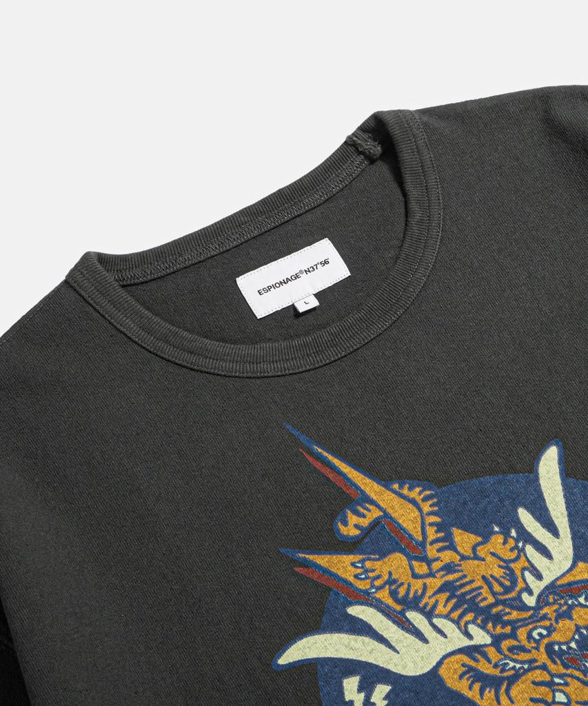ESPIONAGE Flying Tigers Heavyweight Tee Vintage Black
