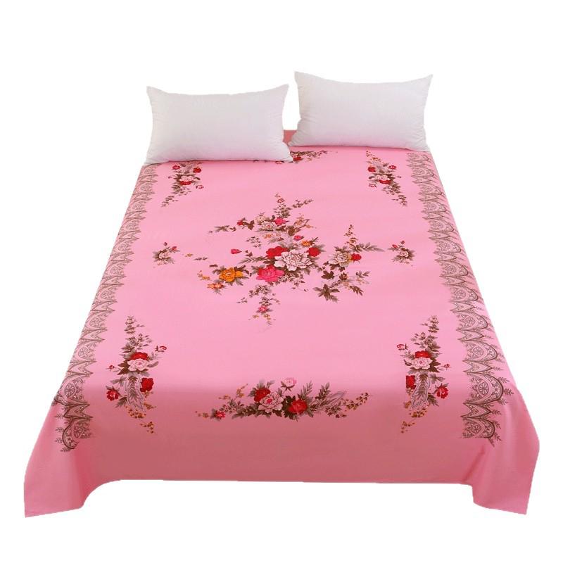 Vintage Coarse Cotton Bed Sheet – Cooling, Nostalgic Duvet Cover for Single/Double