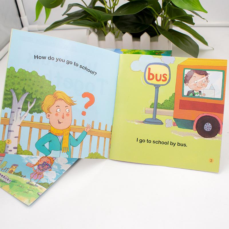 60pcs/Set Video Reading Children's English Early Learning Picture Book Storybook Enlightenment Cognitive Tale Bedtime Story
