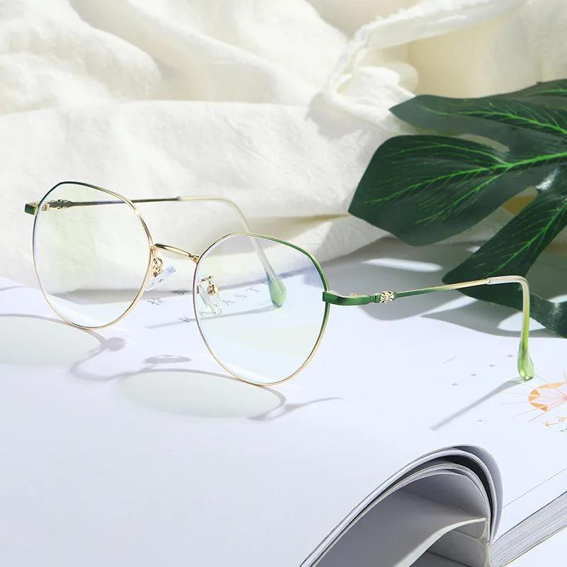 Vintage Blue Light Computer Glasses Round Anti Blue Light Protection Glass Vintage Eyewear for Screen Transparent Frame Oculos