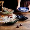 Piatto per ostriche Piatto da cena in ceramica irregolare Ciotola da dessert Piatto da frutta Ciotola da insalata Vassoio per snack Piatto per salse Piatti decorativi Piatti