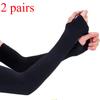 2 Pairs Arm Sleeves Compression UV Protection Cooling Sun Sleeves Tattoo Cover Up Basketball Arm Sleeves Football