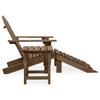 Vidaxl Adirondack Garden Chair with Footrest and Table, Fir