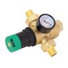 Water Pressure Regulator Brass 40 Microns Filter Drinking Water Pressure Regulator with Meter