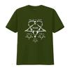 Sein Herzagramm schließe dich mir im Tod an schweres schwarzes T-Shirt kurzärmliges Hemd vintage gewaschen Grafik lässig stilvoll dehnbar Unisex