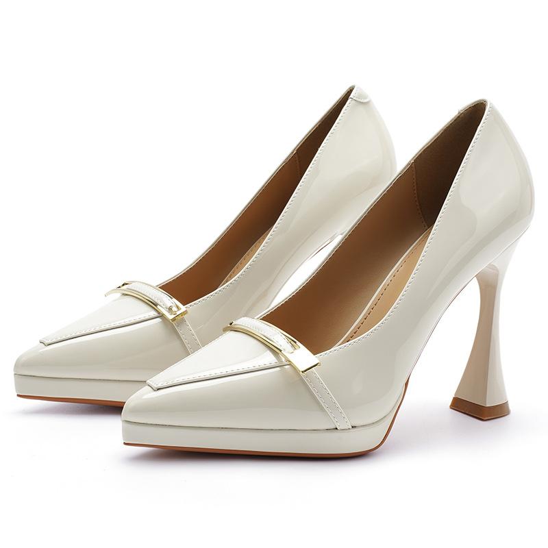 

- Sexy pointed thin heel one-word high heels for women s autumn new waterproof table, not tired feet, single shoes for women 40