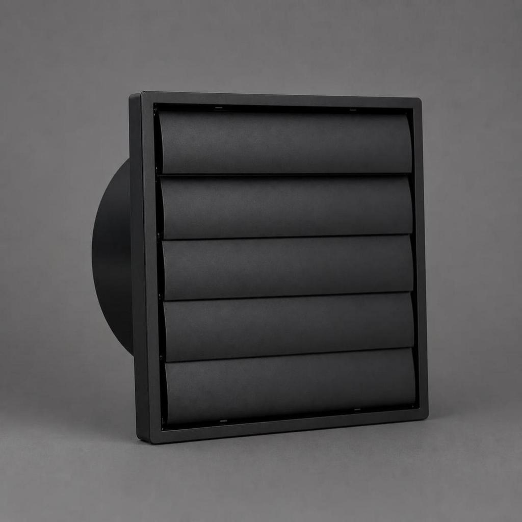 Wall Vent Cover with Screen Mesh Outdoor Louvered Grille External for Kitchen