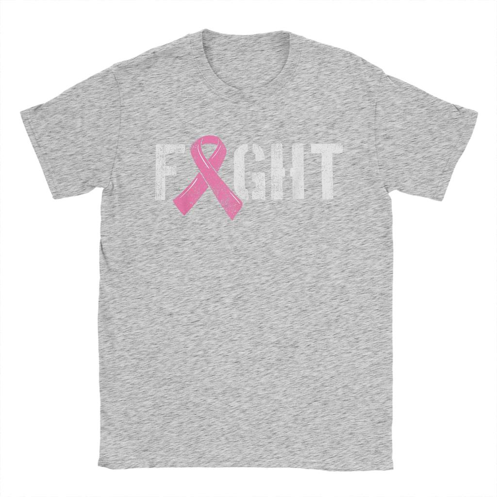 Fight Breast Cancer Shirt Disease Pink Ribbon T-Shirt Harajuku T-Shirts Short-Sleeved Tops Summer Crewneck Plus Size Clothing
