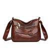 Women's Crossbody Bag Soft Leather Shoulder Bag Large Capacity Middle-aged Women's Bag Mother Bag