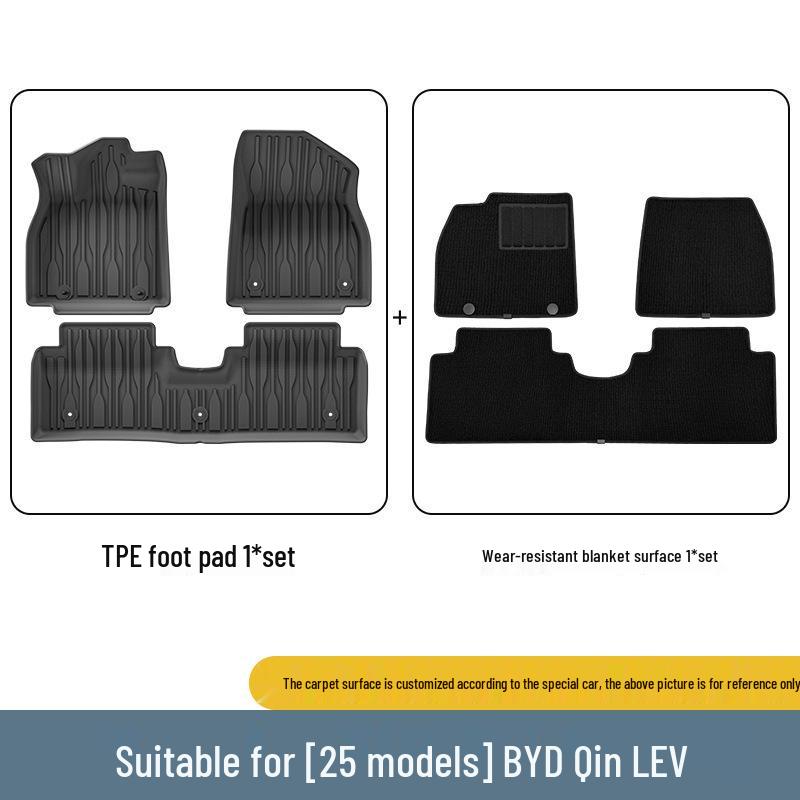 All-Weather TPE Floor Mats & Trunk Liner for 25 BYD Qin L EV Cars