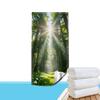 Sonniger Wald Druck Strandtuch Gemustert Sonnenschutz Und Winddicht Geeignet Für Schwimmbad Camping Reise Decke
