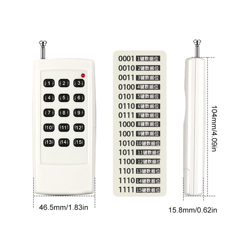 315/433MHz Long Distance Transmitter Receiver RF Wireless Remote Controller Wireless RF Remote Control Learning Code Transmitter