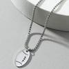 Rugby Titanium Steel Necklace, Fashionable and Versatile Necklace Jewelry for Men and Women