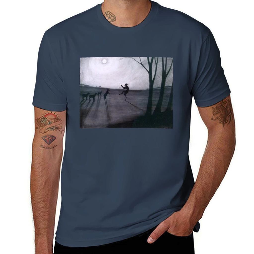 Lon Spilliaert Faun By Moonlight Faun Bij Unisexeschijn Tshirt Soft Basic Cotton Short Sleeve Tee