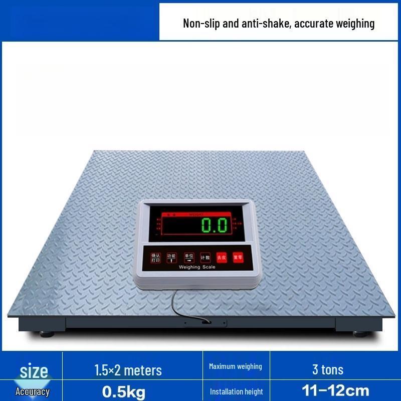 Electronic Floor Scale with Fence