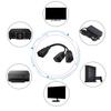 IEC320 C20 To UK+UK Power Adapter Cable, Male To Female Connectors Cord Conversion Wire Line Black