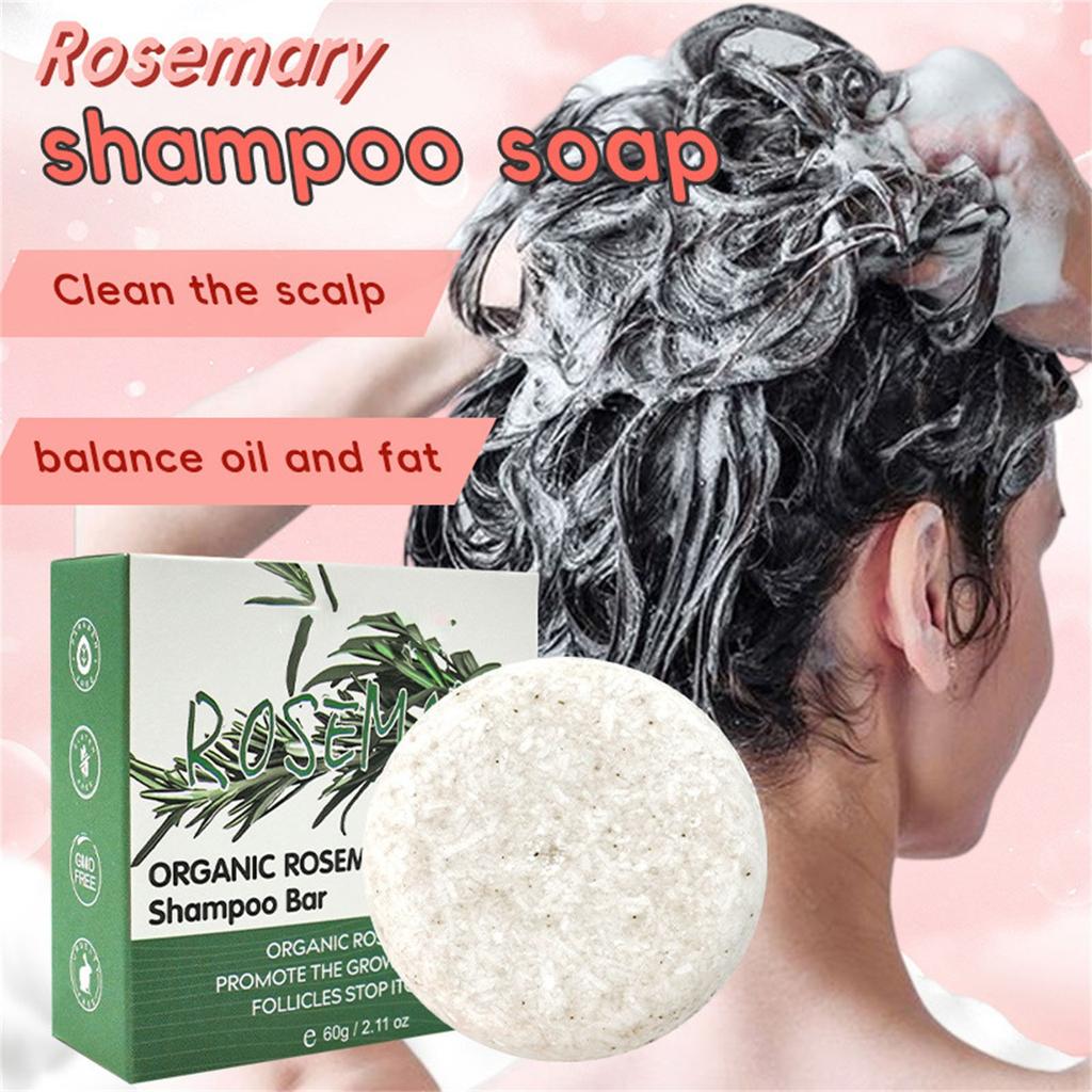 Deep Cleansing Scalp Hair Loss And Oil Control Shampoo Soap 60g, Rosmarinus Officinalis Shampoo Solid Shampoo Soap