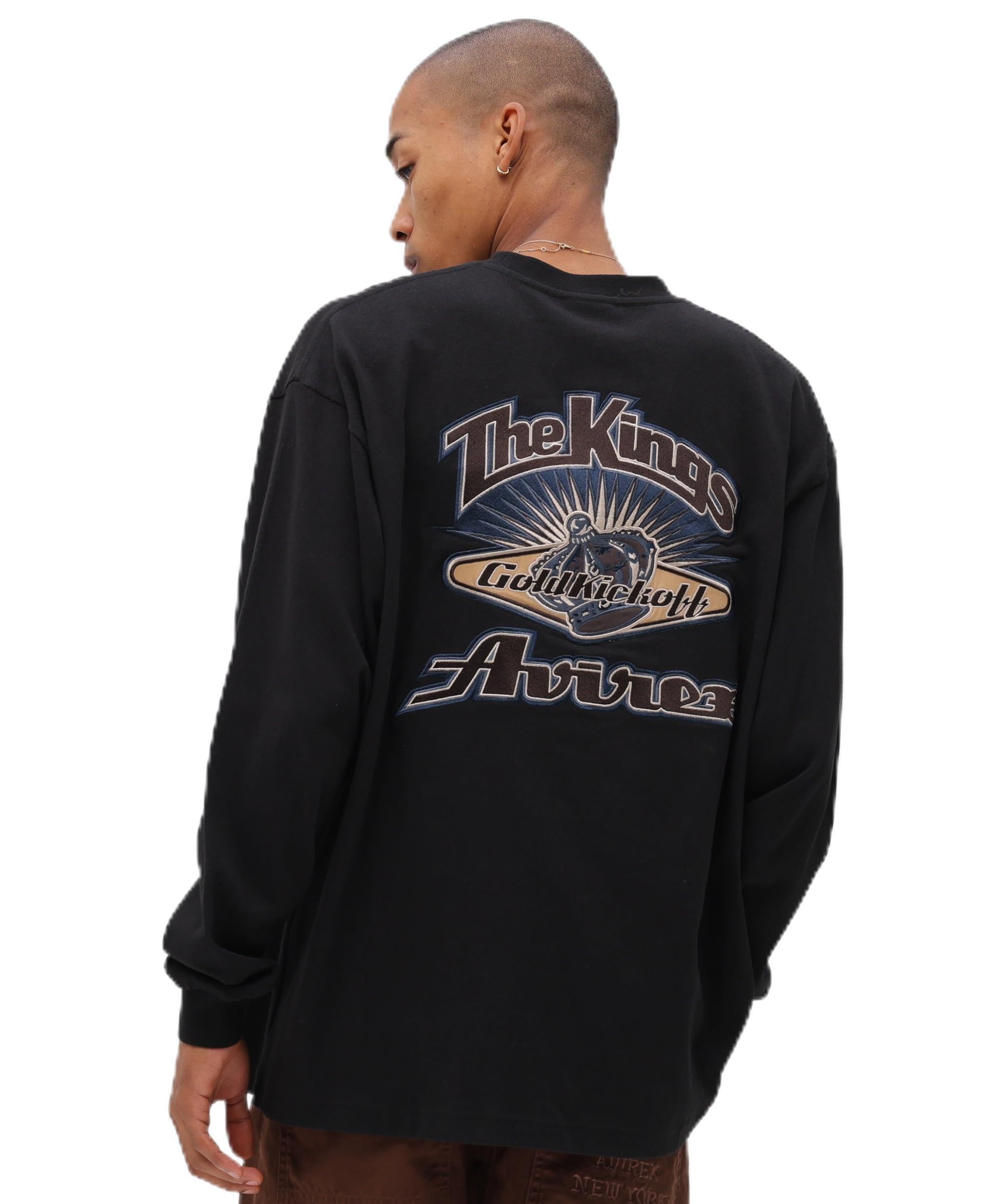 

AVIREX GRAPHIC L/S T-SHIRT THE KINGS Men s 2XL black 783-6130005