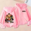 Unisex Kids One Piece Monkey D. Luffy Zipper Hoodie - Straw Hat Pirates Anime Cardigan