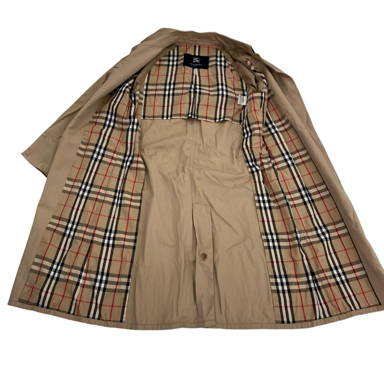 Used 186005 BURBERRY Size 9 Coat Lining Nova Check FDC58-330-42 Beige Ladies