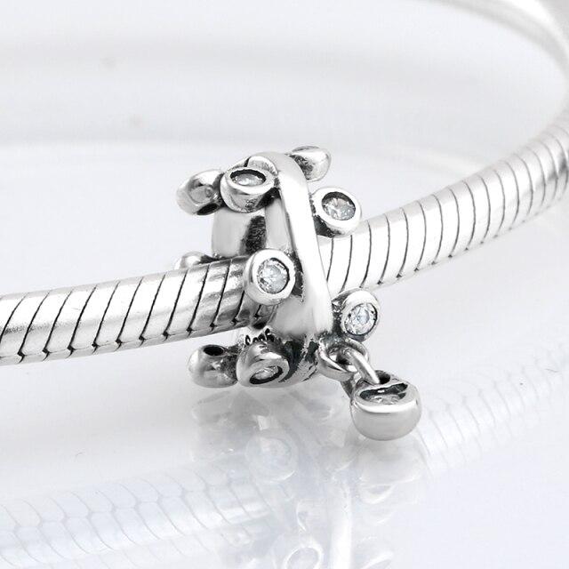 Voguish Stylish Sterling Color Dramatic White Enamel Heart Golden Beads Fit Original Charm Wrist Bracelet Jewelry MakingFashion Charm